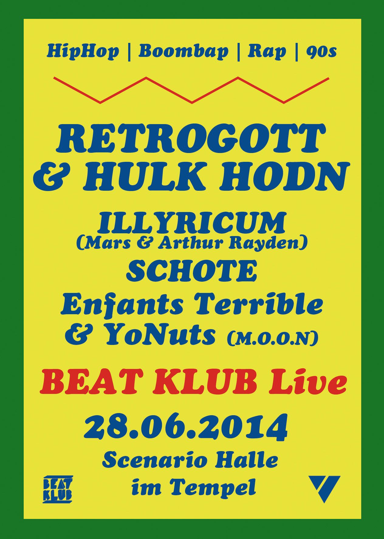 28.06.2014 | BEAT KLUB mit „Retrogott und Hulk Hodn“ (Huss und Hodn)